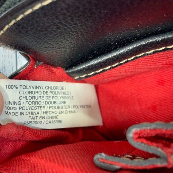 Liz Claiborne Get Organized Multifunction Crossbody Bag Black Faux Leather - Picture 10 of 16